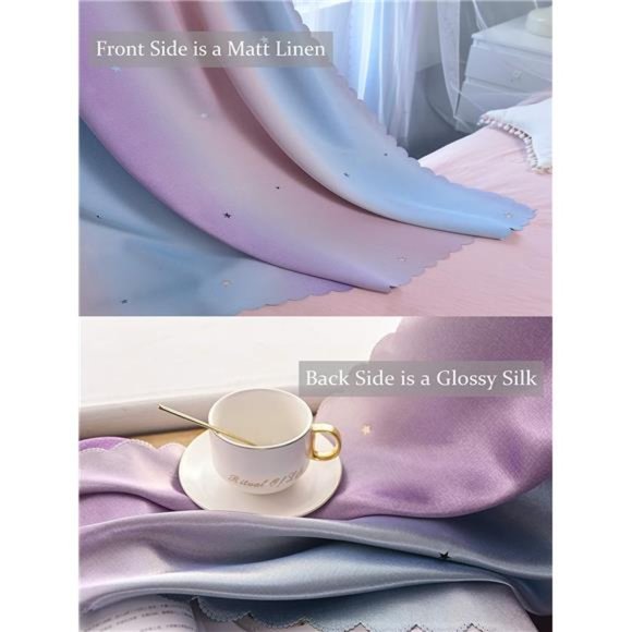 Curtains for Girls Bedroom Kids Room Curtain Colorful Window Nursery Curtain - Picture 6 of 6